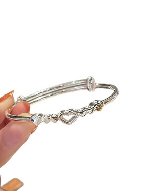 小众设计爱心手镯女感小众设计镯子ins风闺蜜心心相印手镯