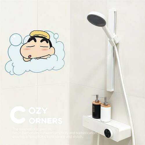星星人浴室装饰墙贴卫生间厕所瓷砖贴纸遮丑补洞防水自粘壁纸可爱 - 图2