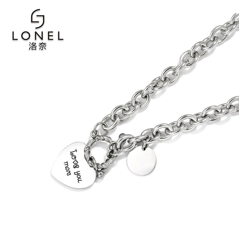 女冷淡风简约气质ins嘻哈钛钢链子 lonel洛奈项链