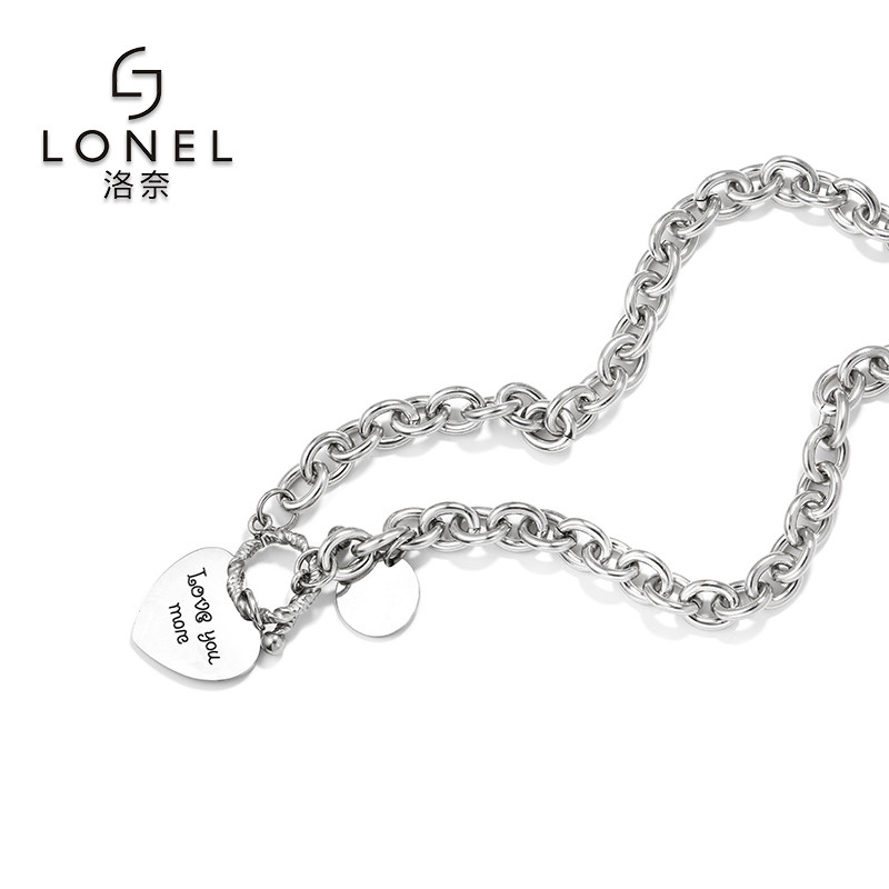 女冷淡风简约气质ins嘻哈钛钢链子 lonel洛奈项链