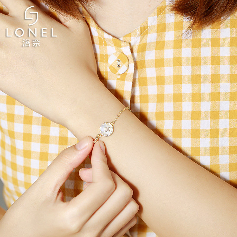 小花朵圆形女时尚森系仙简约手链 lonel洛奈手链