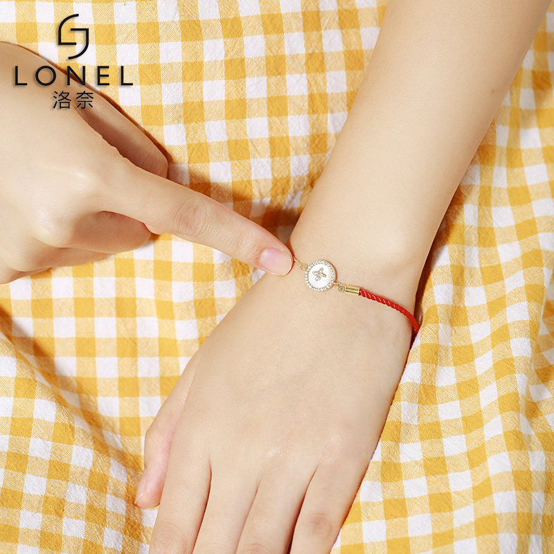 小花朵圆形女时尚森系仙简约手链 lonel洛奈手链