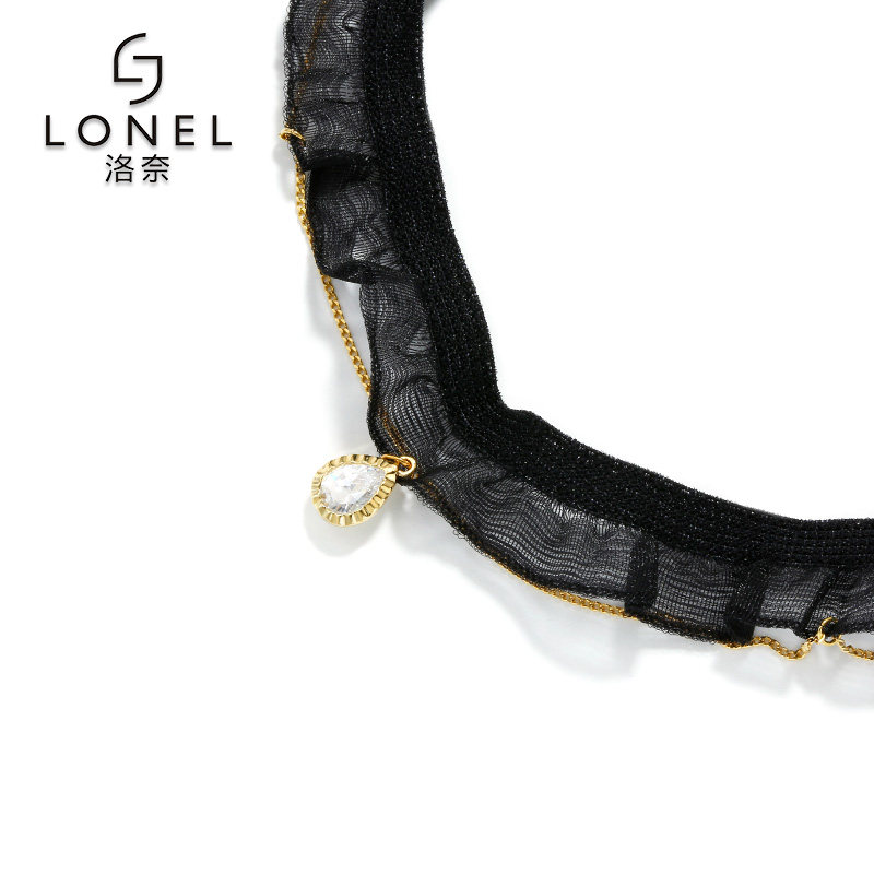 女短款网红简约时尚百搭个性锁骨链 lonel洛奈项链