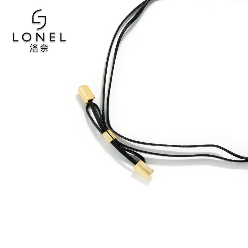 黑色choker女小众设计感百搭锁骨链 lonel洛奈项链