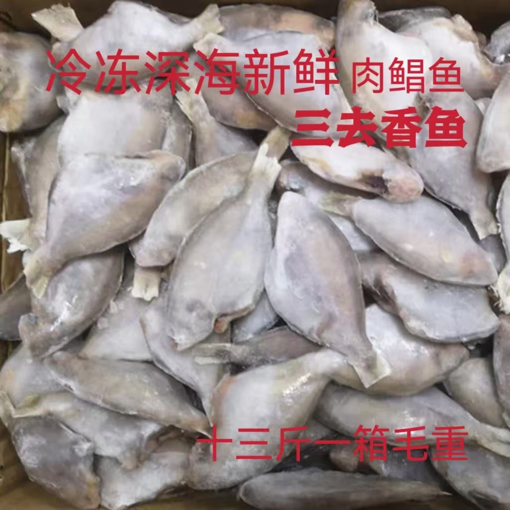 冷冻深海新鲜 香鱼 三去香鱼 肉鲳鱼 带冰十三斤一箱可顺丰包邮,淘宝优惠券,粉丝福利购,淘宝优惠卷