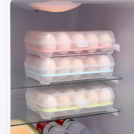 厨房15格鸡蛋收纳盒冰箱鸡蛋保鲜盒多层鸡蛋盒塑料装鸡蛋托,淘宝优惠券,粉丝福利购,淘宝优惠卷