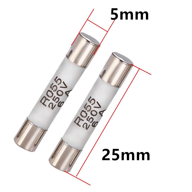 5x25 R055 RO55陶瓷保险丝管保险丝 250V熔断器保险芯 5*25mm-图0