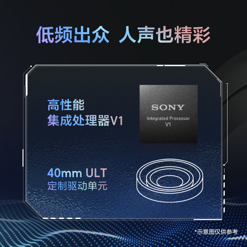 Sony/索尼 WH-ULT900N 重低音头戴式降噪耳机无线蓝牙立体声耳机