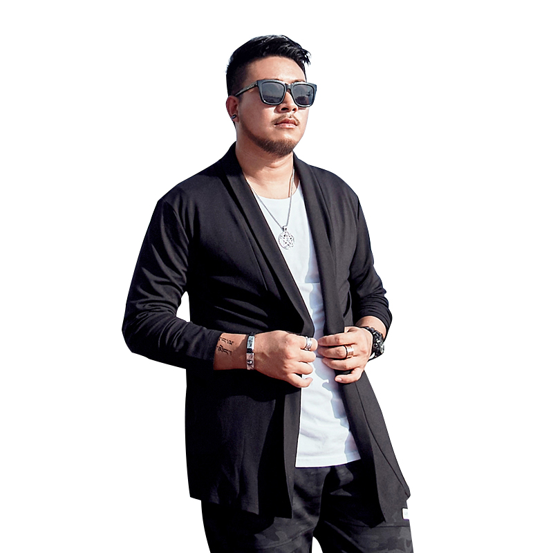 潮牌大码男装胖子加肥加大号宽松 dqqe风衣