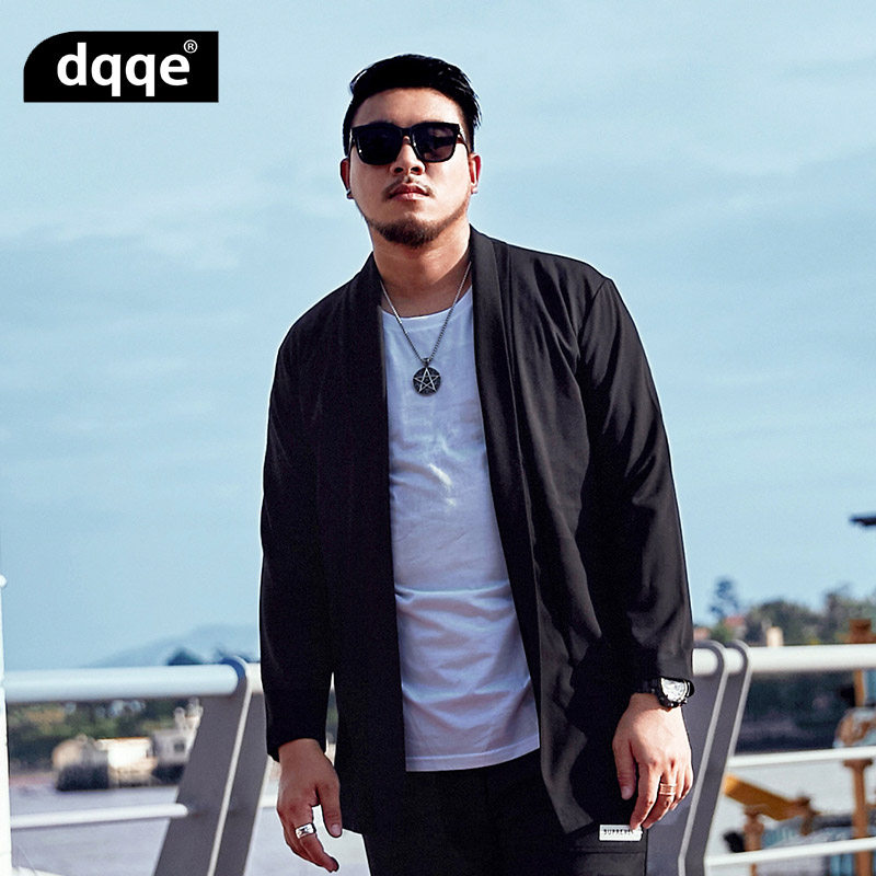 潮牌大码男装胖子加肥加大号宽松 dqqe风衣