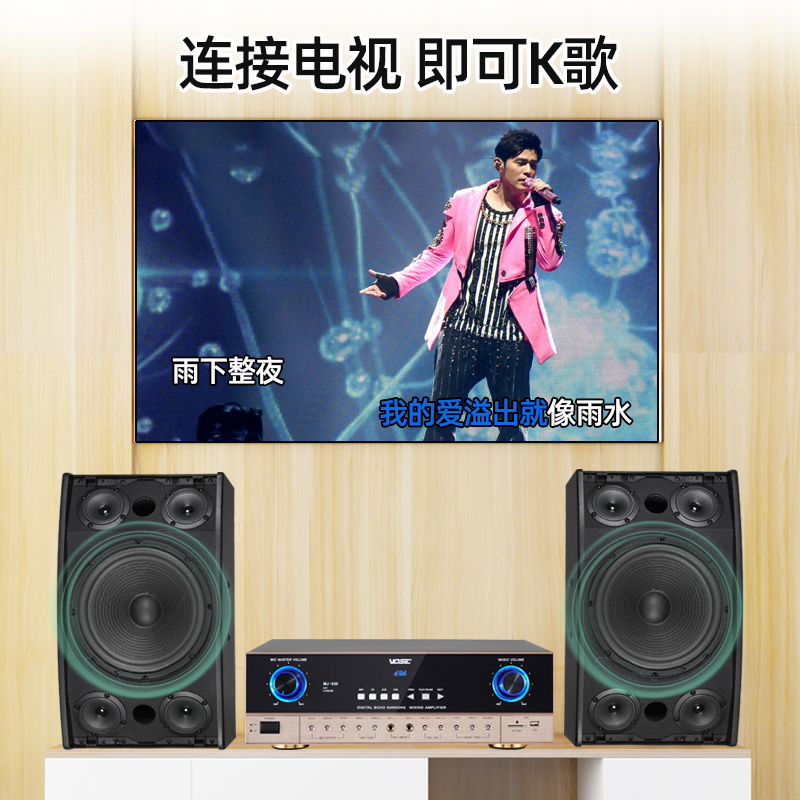 舞蹈室点歌机全套 ok 音响套装专业音箱功放电视卡拉 KTV 家庭 k8 Vose 舞蹈室点歌机全套 ok 音响套装专业音箱功放电视卡拉 KTV 家庭 k8 Vose