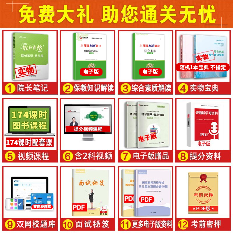 中公教育教资幼儿园2024年国家教师资格考试专用教材幼儿教师证资格证考试用书资料幼教幼师保教知识与能力综合素质历年真题幼师证-图2