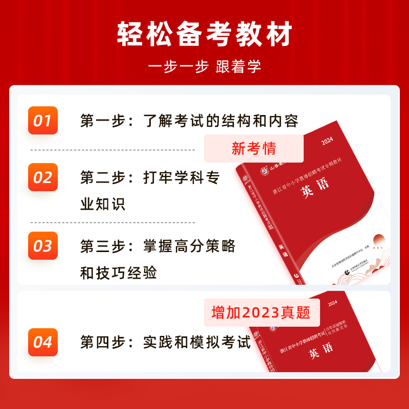 山香教育2024年浙江省教师招聘考试用书中小学英语学科教材历年真题预测试卷小学中学招教考编制教招浙江省教师杭州市金华温州市 - 图1