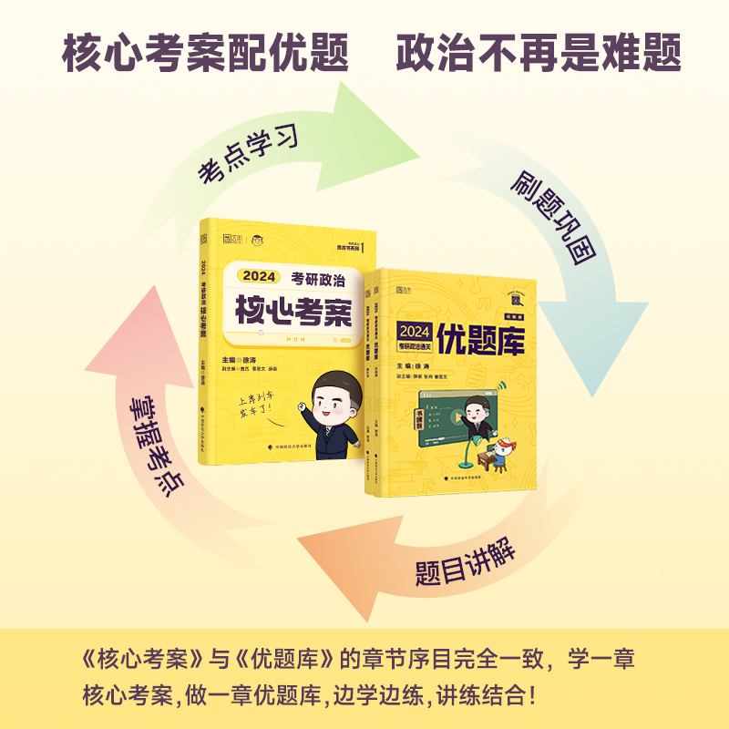 2025年徐涛考研政治核心考案小黄书教材优题库冲刺背诵笔记手册1000题教案手册25肖秀荣真题101腿姐思想理论六套卷20题6形式与政策