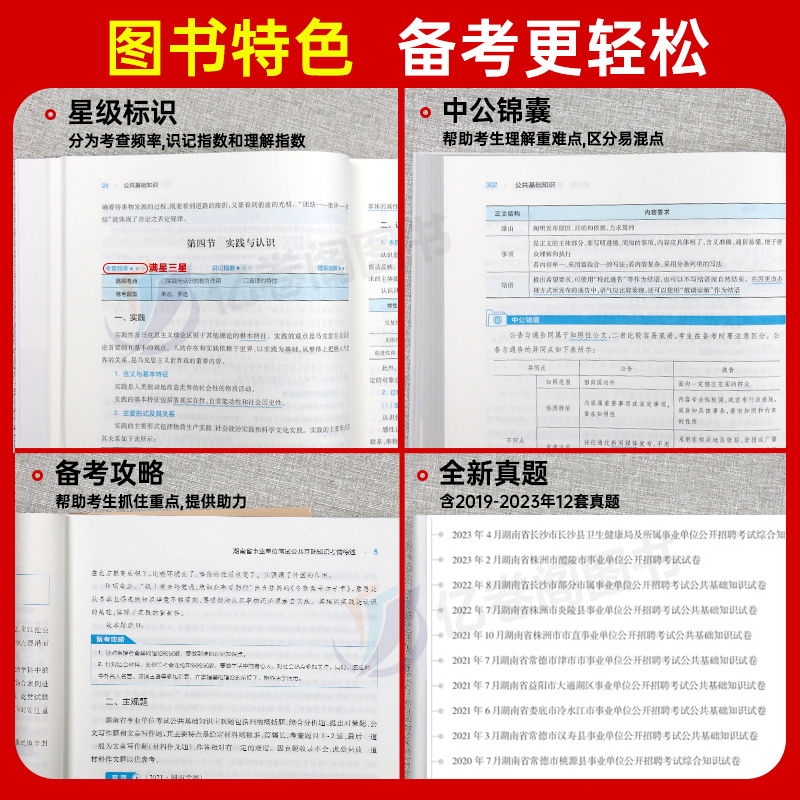 中公2024年湖南省事业单位考试用书公共基础知识教材书历年真题库模拟试卷24公基事业编刷题资料申论综合写作作文财会编制长沙2023-图3