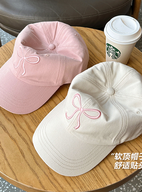 韩国ins风甜美蝴蝶结棒球帽