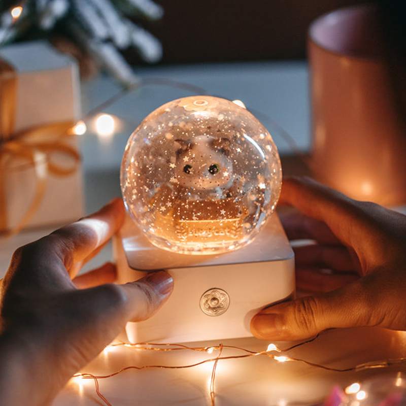 鸟之诗水晶球音乐盒八音盒飘雪花生日礼物送小女孩女生女朋友摆件,淘宝优惠券,粉丝福利购,淘宝优惠卷