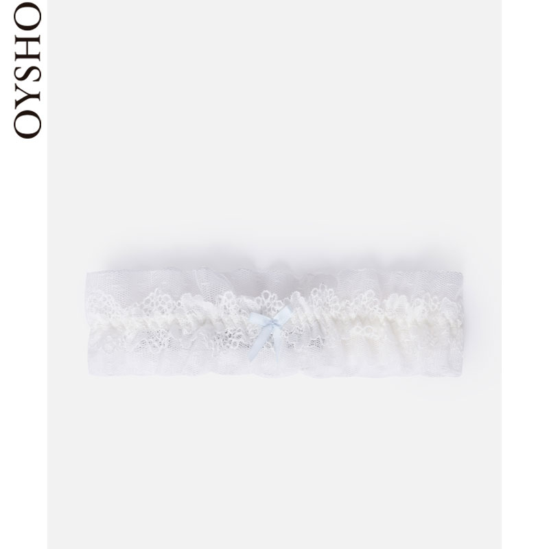 30140475959 蕾丝系列基本款白色蕾丝吊袜带 Essential Oysho 30140475959 蕾丝系列基本款白色蕾丝吊袜带 Essential Oysho