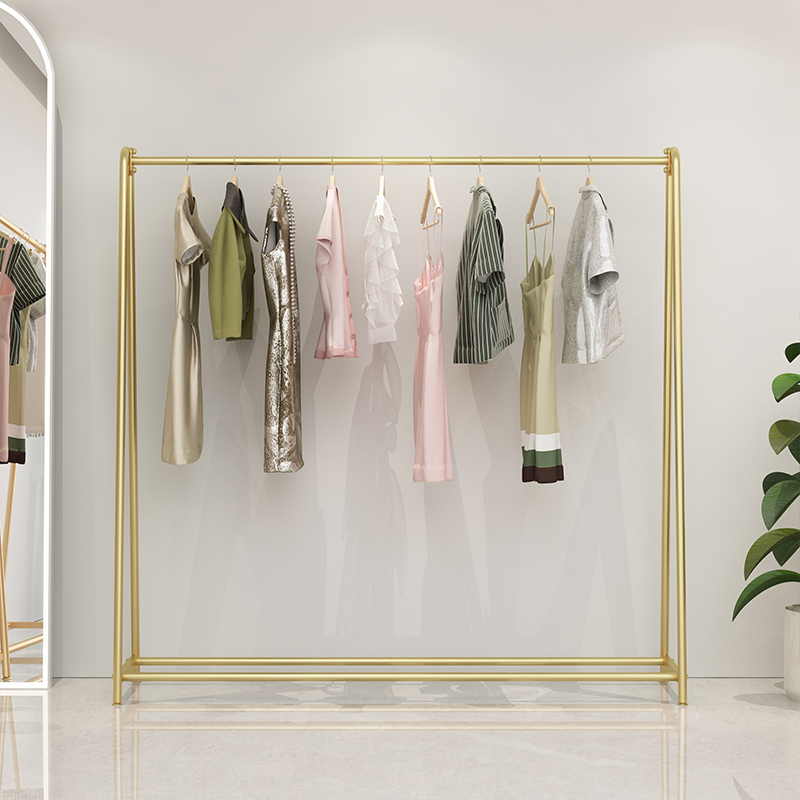 轻奢简约服装店展示架婚纱挂衣架女装店衣服落地货架童装衣服架子 - 图1