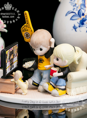 水滴娃娃陶瓷摆件冰上曲棍球人偶