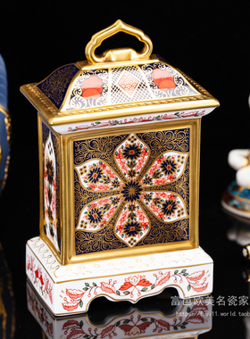 皇家德比骨瓷欧式桌面座钟