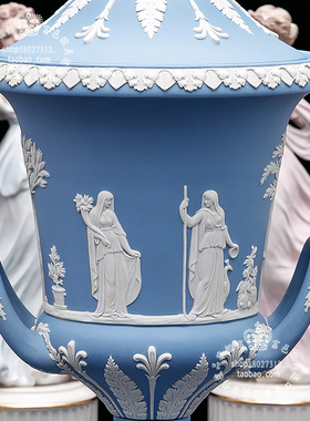 wedgwood希腊神话风酒柜陶瓷摆件