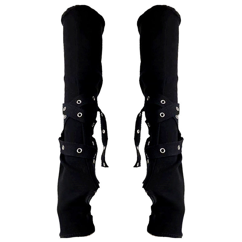 原宿lolita赛博朋克哥特废土风格黑袖套系带手袖亚比酷露指手套,淘宝优惠券,粉丝福利购,淘宝优惠卷