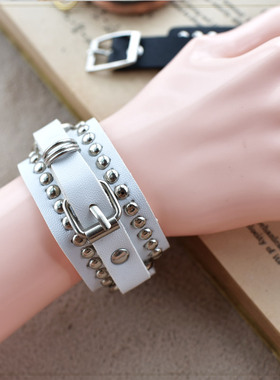 万圣节护腕手链金属铆钉哥特手环