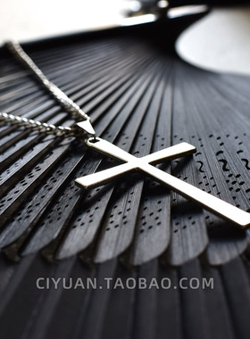 洛丽塔Lolita赛博朋克哥特大十字架项链choker颈链修女cos挂脖配