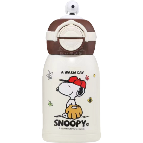 曙曦Snoopy史努比保温杯盖配件替换吸管头吸嘴儿童双饮杯子带水壶 - 图3