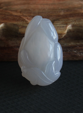 天然玛瑙聚宝盆雕刻毛衣链吊坠