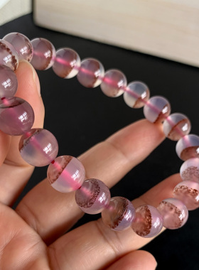 天然玛瑙红朱砂手链玉髓