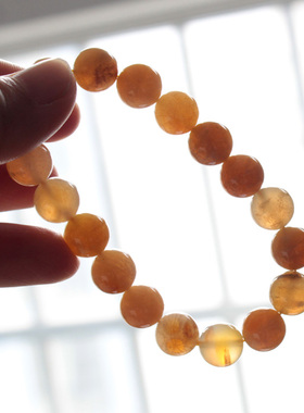 化石天然珊瑚玉冰透手串