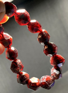 天然石榴石原石手链无优化原矿