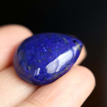 千蕊青金石小水滴裸石原色项坠 千蕊饰品项坠/吊坠