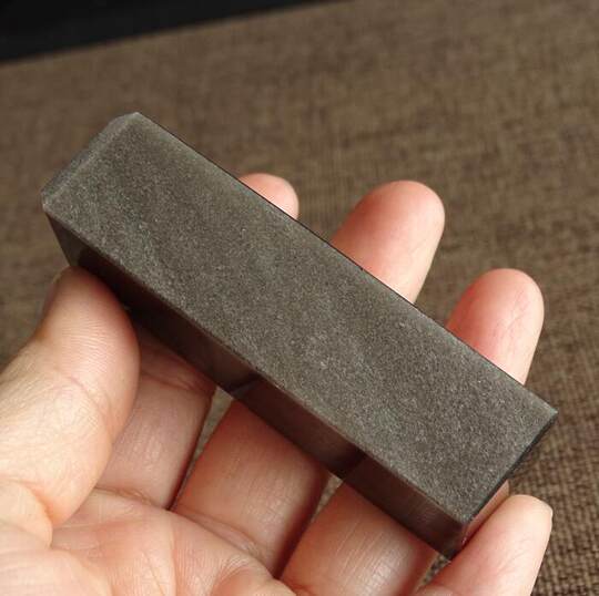 千蕊天然黑曜石印章料 银曜金曜彩曜方章私章姓名藏书大中号包刻