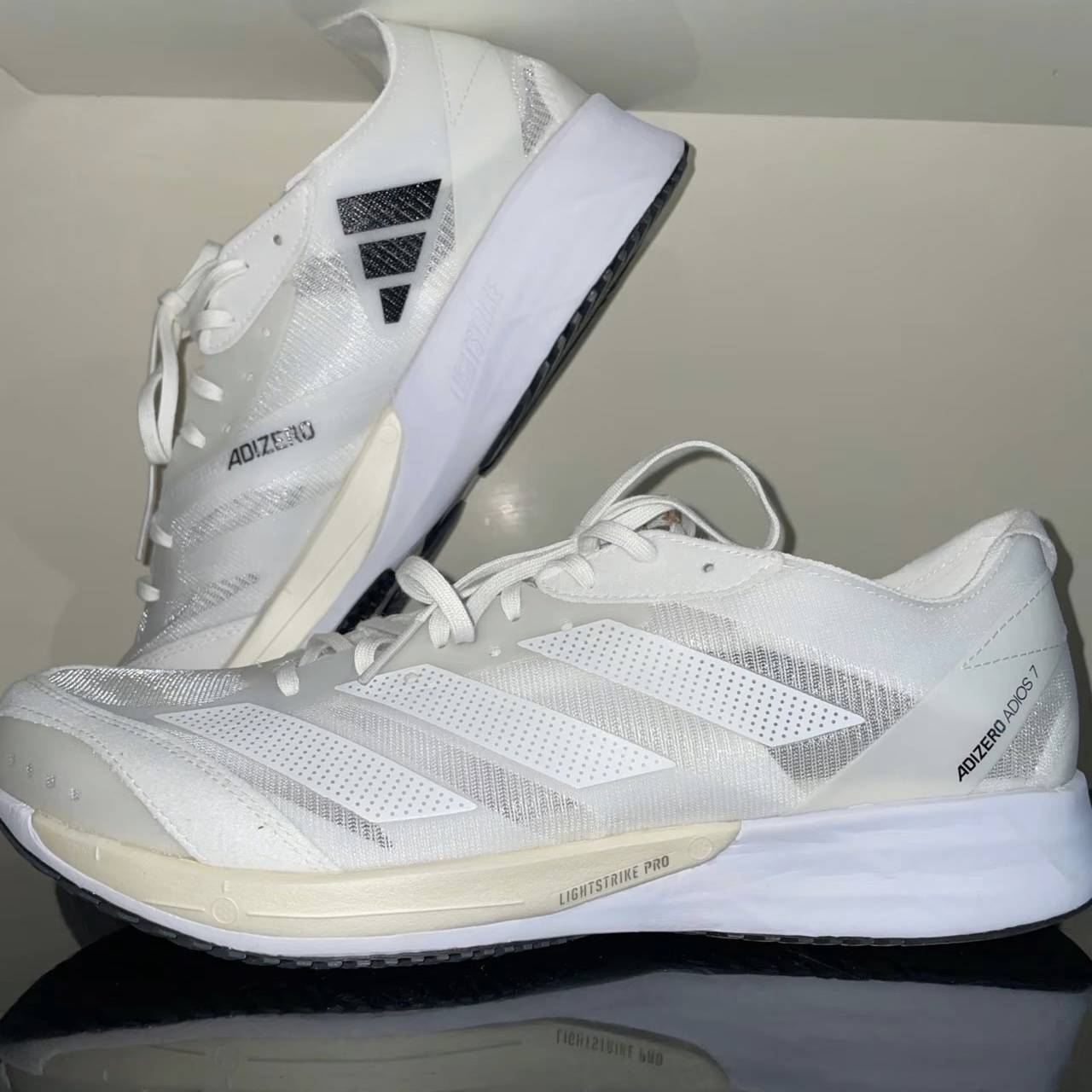 adidas Adizero Adios 7竞速训练减震防滑耐磨舒适透气跑鞋GY2588-图0