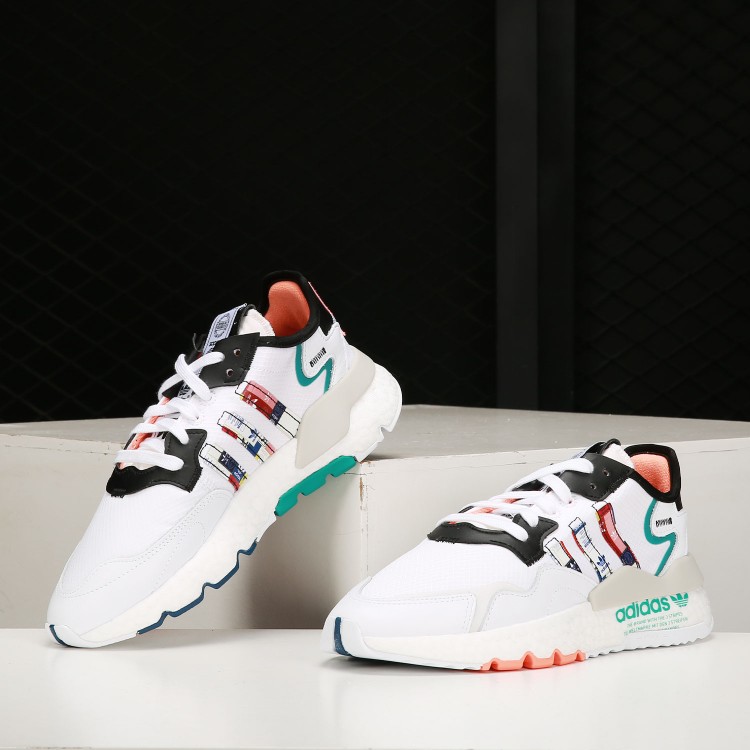 Adidas/阿迪达斯三叶草NITE JOGGER 男女反光缓震运动鞋 FX3811 - 图1