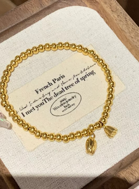 水贝古法足金999两世欢手串女高级中式莲蓬莲子手串婚嫁三金