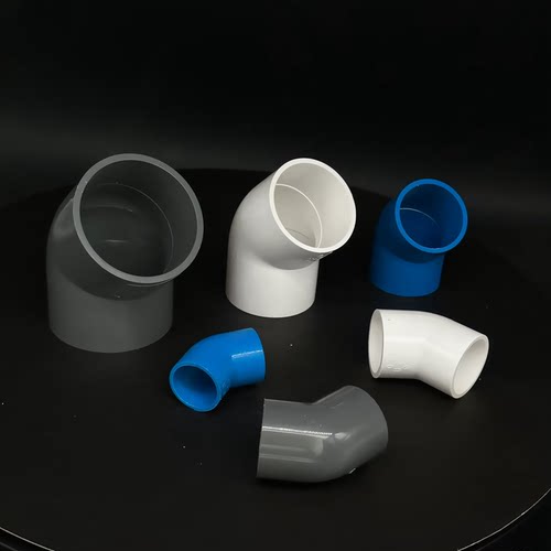 PVC给水管45度弯头管件上水管配件110鱼缸接头20 25 32 40 50 75 - 图3