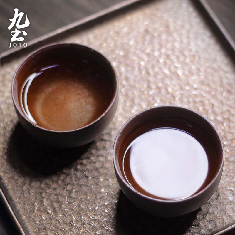 九土手工主人杯陶日式禅味粗陶茶杯功夫茶具白茶小盏品茗杯子茶具 - 图1