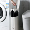 Japanese integrated toilet gap paper basket trash can with lid
