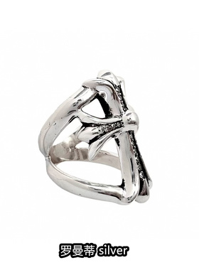 经典无尽镶钻十字架戒指