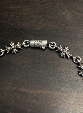 925纯银TinyE细十字花手链