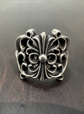 925纯银做旧经典蝴蝶戒指