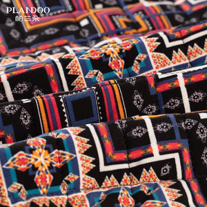 帕兰朵中老年加厚保暖背心印花棉花马甲外穿坎肩秋冬保暖无袖上衣