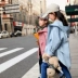 Áo khoác bé gái mùa thu 2019 Trẻ em Hàn Quốc mới mặc trẻ em lớn trong mùa xuân dài và mùa thu bé gái áo gió nước ngoài - Áo khoác áo khoác trẻ em nam Áo khoác