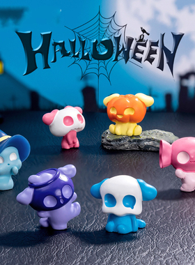 微景观跨境外贸可爱卡通万圣节精灵公仔DIY装饰品节日桌面小摆件