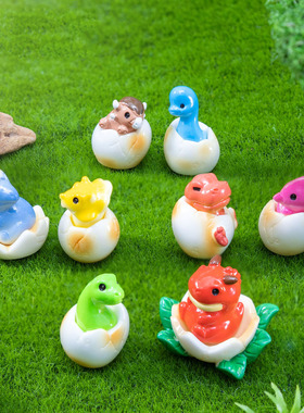 微景观跨境新品创意侏罗纪恐龙翼龙 DIY装饰品桌面迷你树脂小摆件