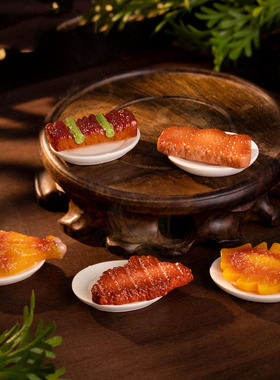 微景观简约现代创意烧烤鱿鱼仿真食盲袋 DIY装饰品配件冰箱贴摆件